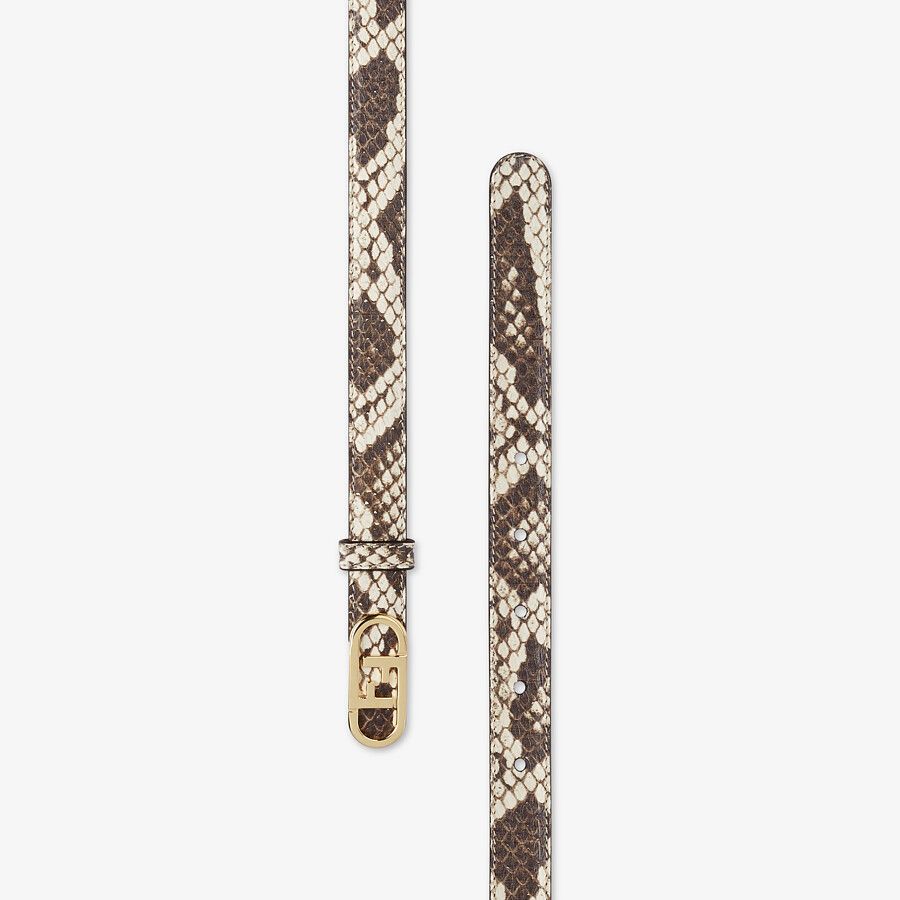 Fendi Brown Elaphe Belt